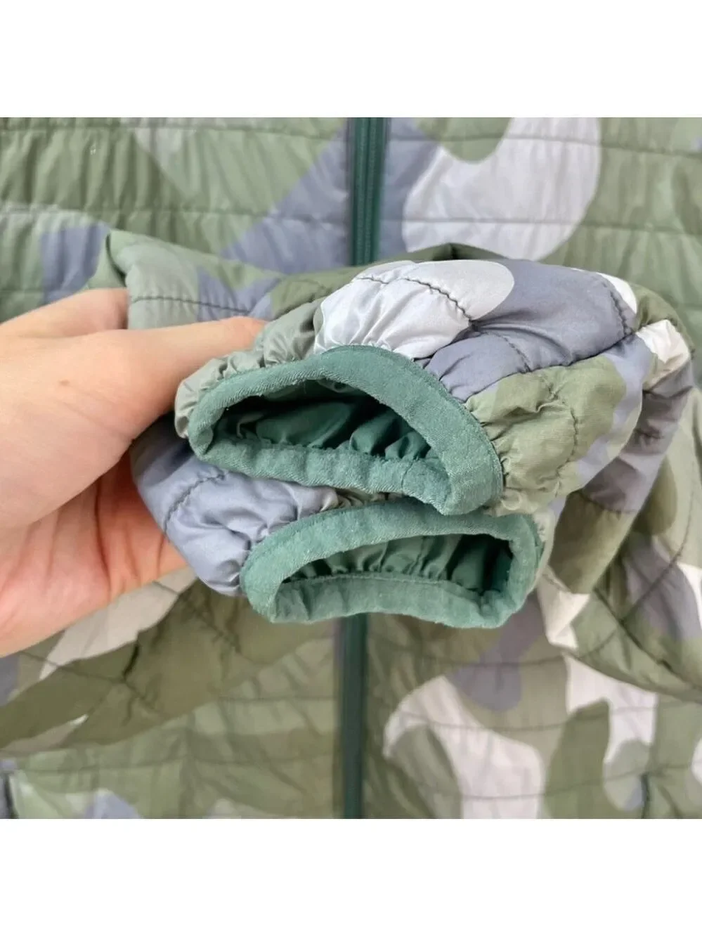 Save The Duck James Hooded Reversible Camo/Green Puffer Size 16Y